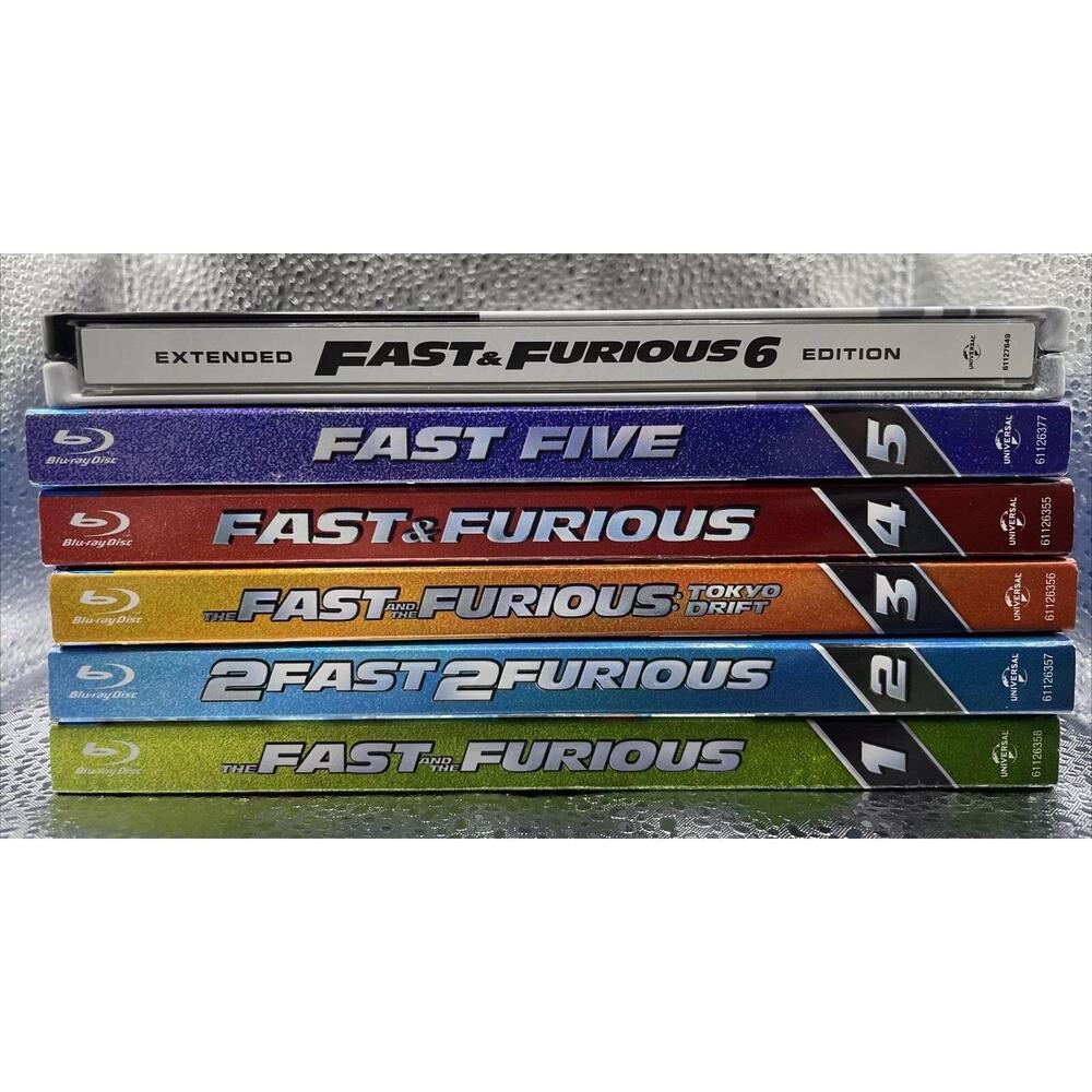 Fast & Furious: 1-6 Movie Collection (Blu-ray, 2017) One Extended Edition